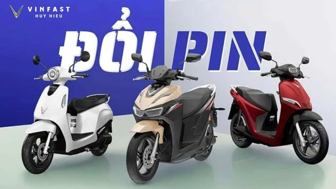 xe máy điện vinfast đổi pin mua 1 pin thuê 1 pin các mẫu xe vinfast