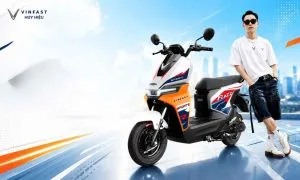 Xe máy điện VinFast Flazz Max đổi pin cá tính mạnh mẽ.