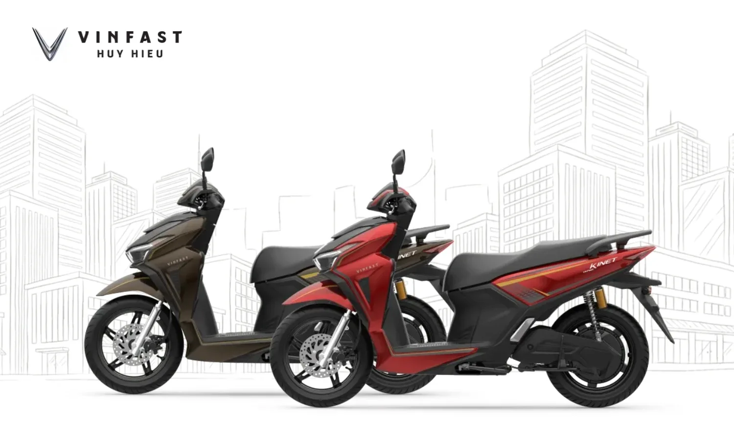 Xe máy điện VinFast Kinet trang bị công nghệ phanh tái sinh năng lượng, giúp thu hồi một phần năng lượng khi giảm tốc.